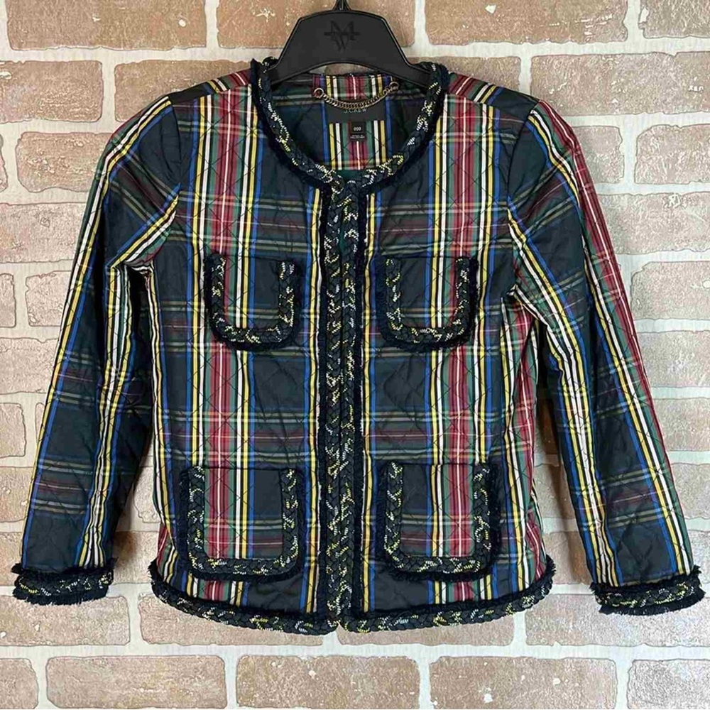 J. Crew Multicolor Plaid Blazer